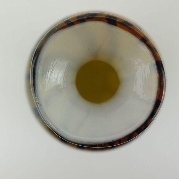 Hand Blown Art Glass Vase with Striping 5 1/8" High - Picture 5 of 6